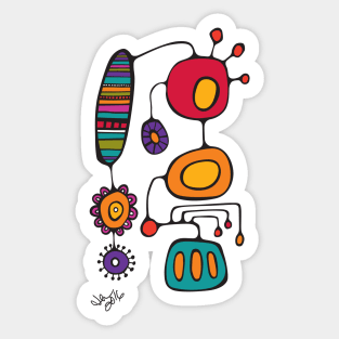 Feather Flower Chime Sticker